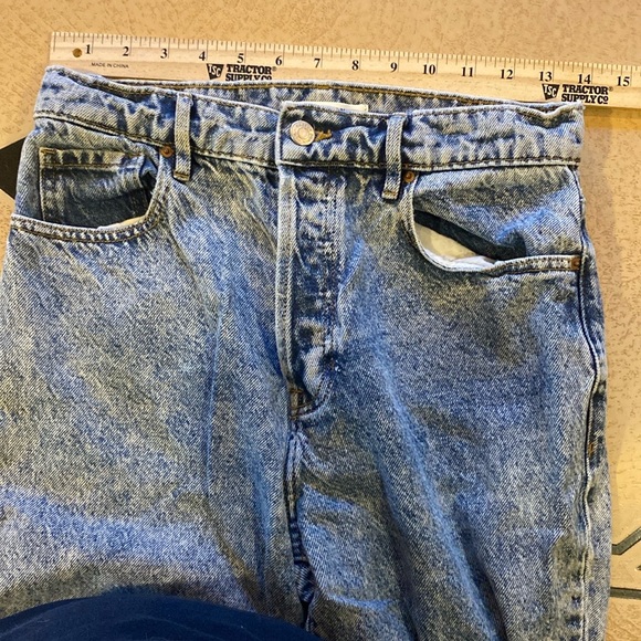 PAC Sun Acid Wash Jeans high rise straight button fly size 26 - Picture 8 of 14